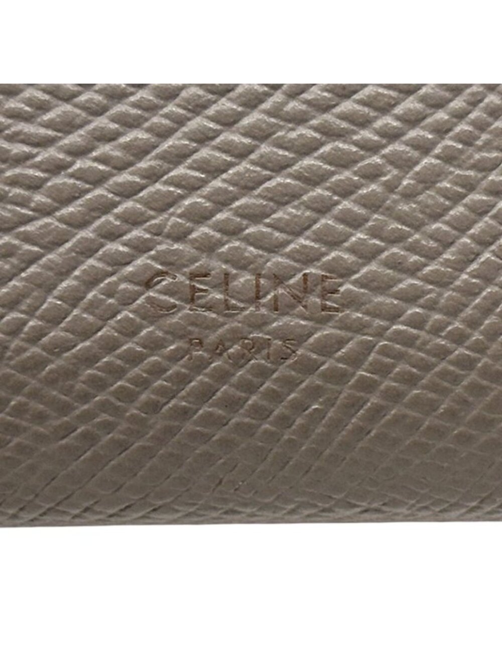 Celine Wallet Trifold Leather Small Gray Mini Compact - Picture 7 of 15
